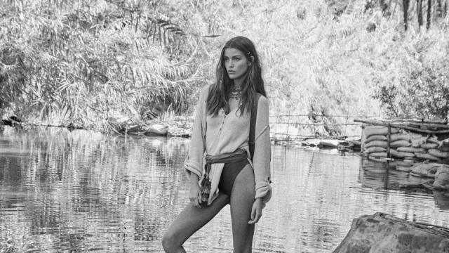 Fashion Photographer Andreas Ortner Free People Luna Bijl in the Water Fashion Advertising  