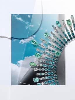 Still Life Photographer Armin Zogbaum Chopard Jewelry Collage Necklace Skyblue