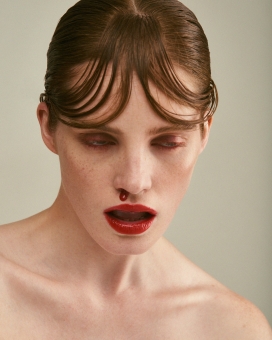 Fashion Photographer NYC Andreas Ortner Venomous Magazine Alexina Graham Blood Nose