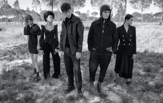 Fashion Photographer Andreas Ortner Stylebop Campaign Group Black and White Fashion Advertising