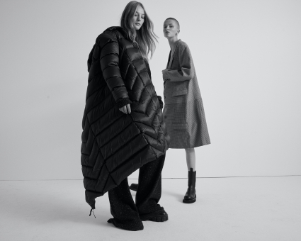 Fashion Photographer Andreas Ortner Stylebop September Campaign Two Girls Standing Fashion Advertising