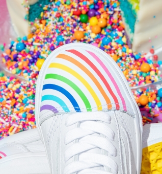 Vans hot sale arcoiris blancos